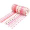 10 Rolls Sparkling Washi Tape Set 8mm Skinny Gold Foil Decorative Masking Washi Tapes for Journal,Scrapbook, Planner, DIY Crafts (Sweety Hearts)